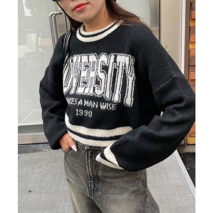 ラインリブフラッフィーショートニット | WEGO【WOMEN】 | 詳細画像21 