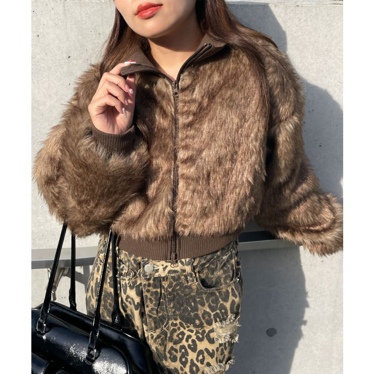 ミックスフェイクファーブルゾン[品番：WG010092880]｜WEGO【WOMEN
