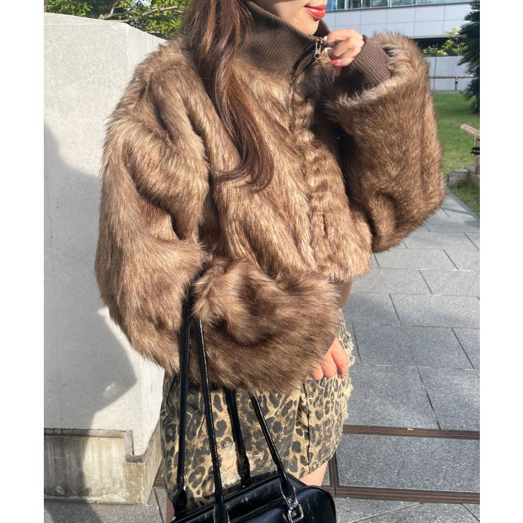 ミックスフェイクファーブルゾン[品番：WG010092880]｜WEGO【WOMEN