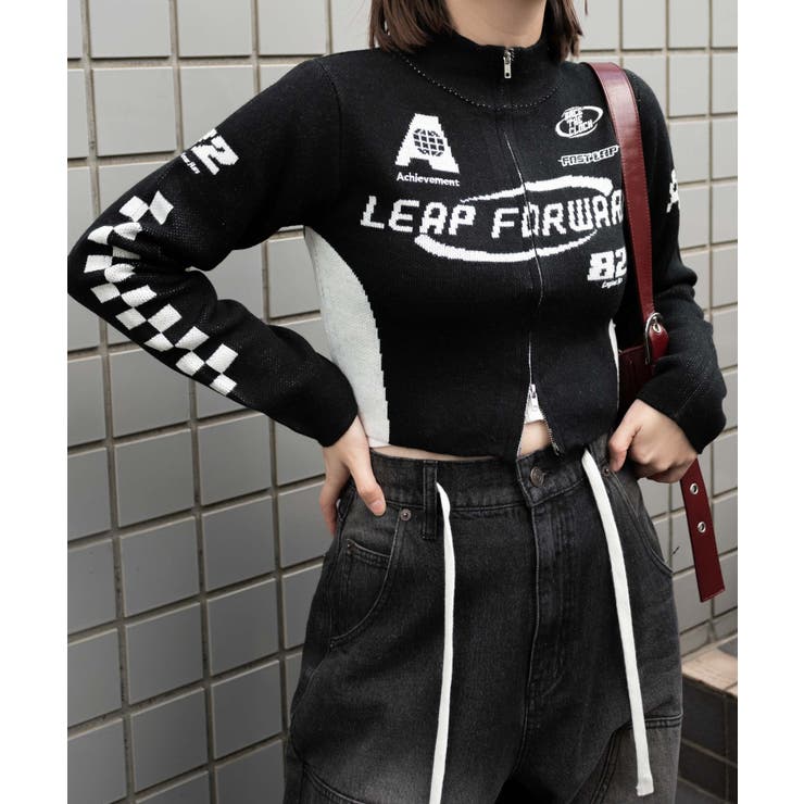 WZIPレーシングニットトップス[品番：WG010092900]｜WEGO【WOMEN 