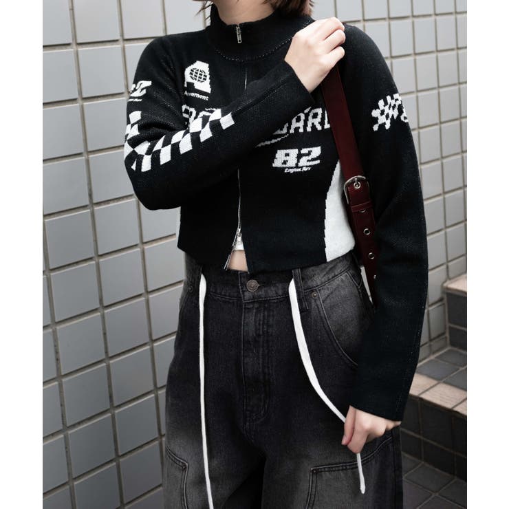 WZIPレーシングニットトップス[品番：WG010092900]｜WEGO【WOMEN