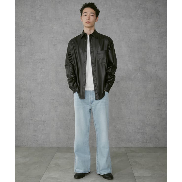 シンセティックレザーシャツ(LS)[品番：WG010092923]｜WEGO【MEN】（ウィゴー）のメンズファッション通販｜SHOPLIST（ショップリスト）