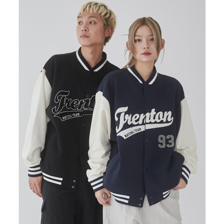 サガラワッペンスウェットスタジャン [品番：WG010092943]｜WEGO【MEN】（ウィゴー）のメンズファッション通販｜SHOPLIST（ショップリスト）