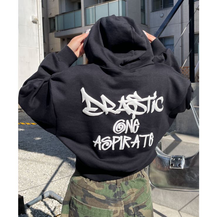 ハンドライティングショートパーカー | WEGO【WOMEN】 | 詳細画像10 