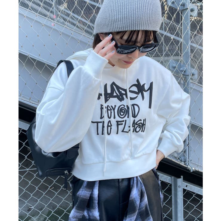 ハンドライティングショートパーカー[品番：WG010092948]｜WEGO