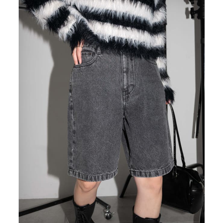ヴィンテージウォッシュデニムハーフパンツ | WEGO【WOMEN】 | 詳細画像11 