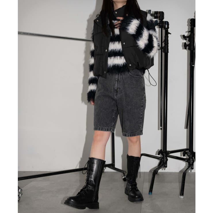 ヴィンテージウォッシュデニムハーフパンツ | WEGO【WOMEN】 | 詳細画像15 