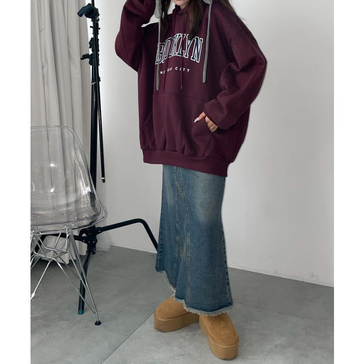 BROOKLYNロゴビッグパーカー[品番：WG010092966]｜WEGO【WOMEN