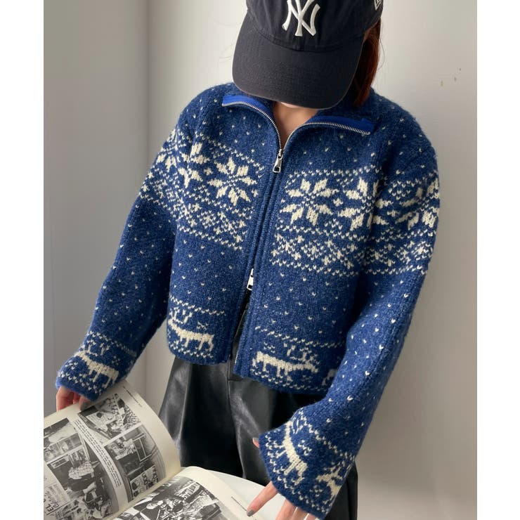 V12 - 【レディース】【V12 / MUNSINGWEAR】 M12 KNIT / 総柄