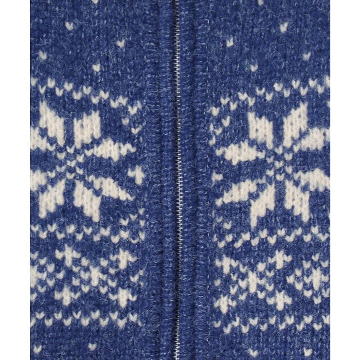 雪柄ZIPニット[品番：WG010092967]｜WEGO【WOMEN】（ウィゴー