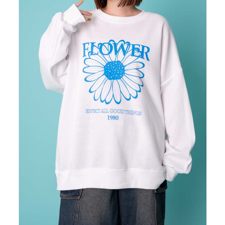 OFF-WHITE フラワープリント スウェット Off-White - 希少✨ off-white オフホワイト 花柄 トレーナー