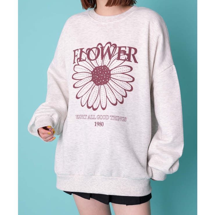 FLOWERプリントスウェット[品番：WG010092996]｜WEGO【WOMEN