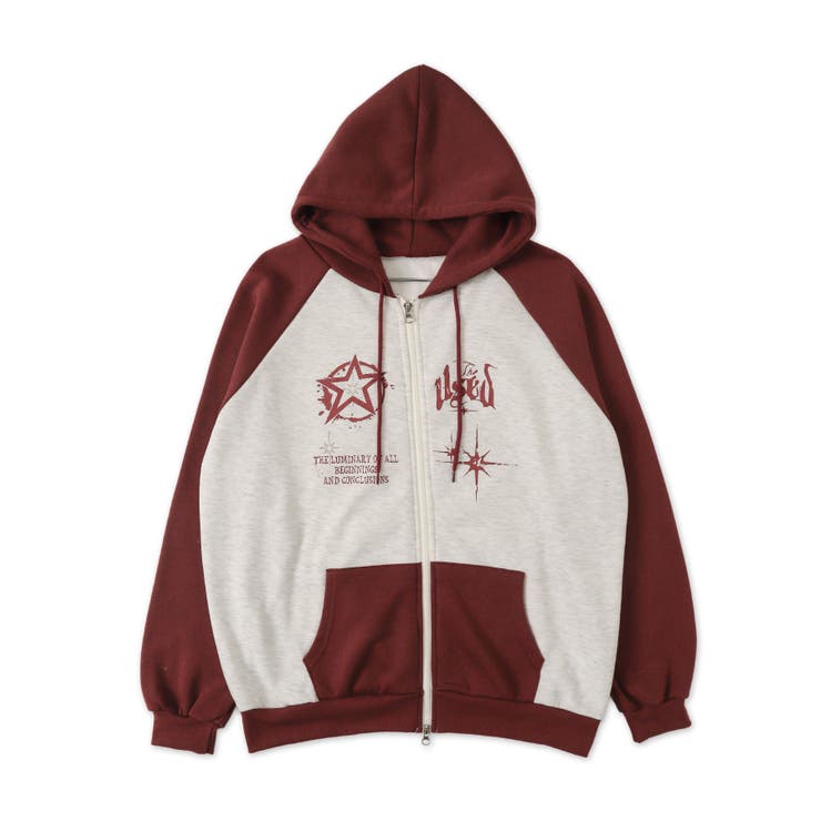 グラフィックラグランZIPパーカー | WEGO【WOMEN】 | 詳細画像11 