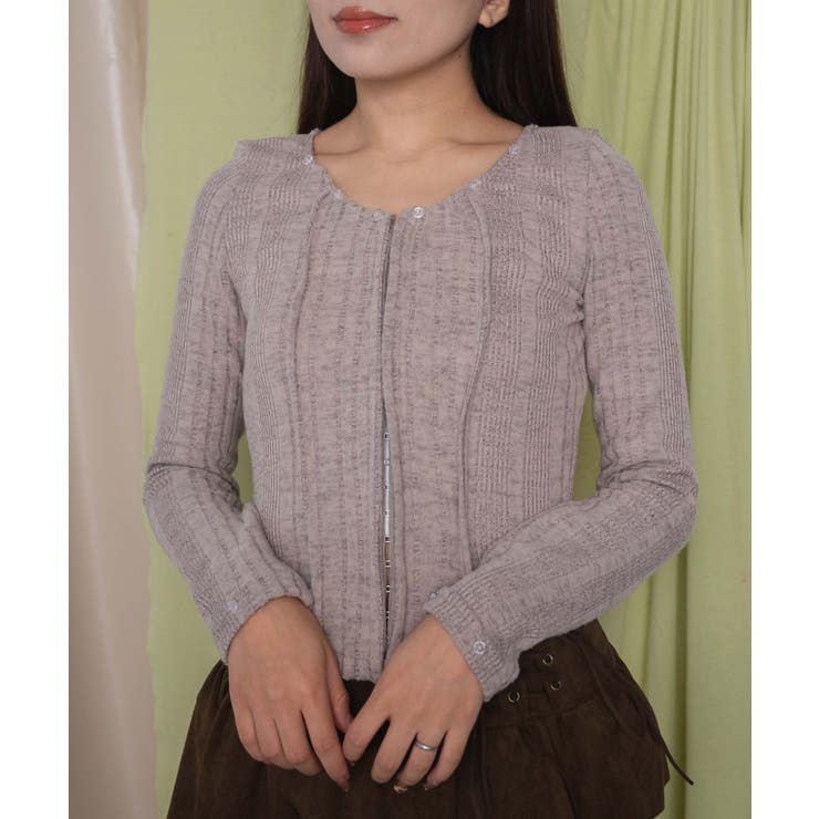 フロントフックFファーカーデ | WEGO【WOMEN】 | 詳細画像5 