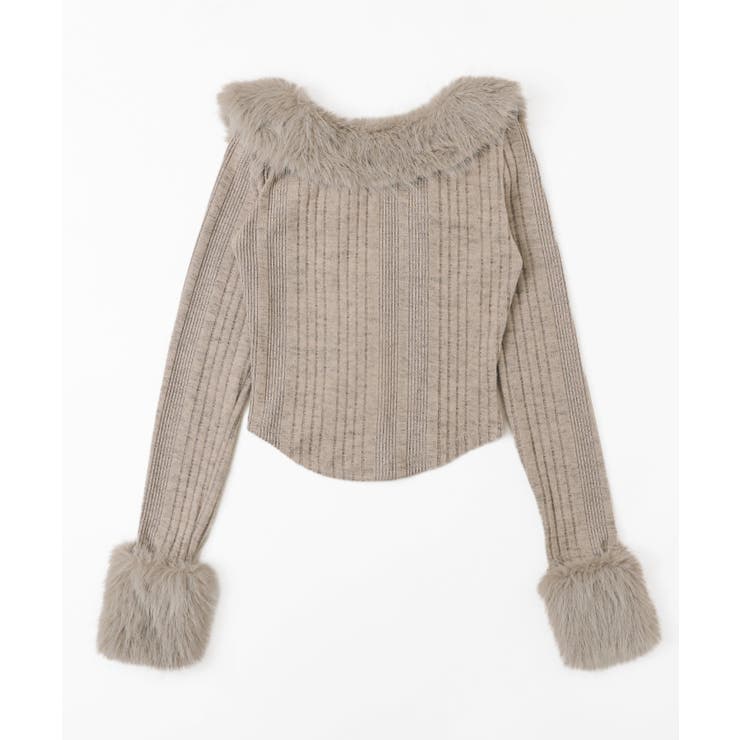 フロントフックFファーカーデ | WEGO【WOMEN】 | 詳細画像9 