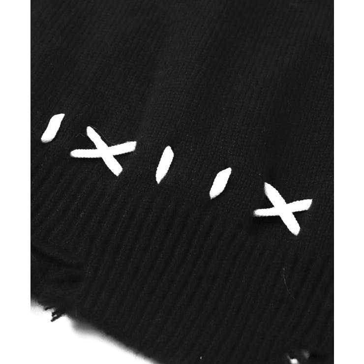 バタフライダメージワンショルダーニット | WEGO【WOMEN】 | 詳細画像18 