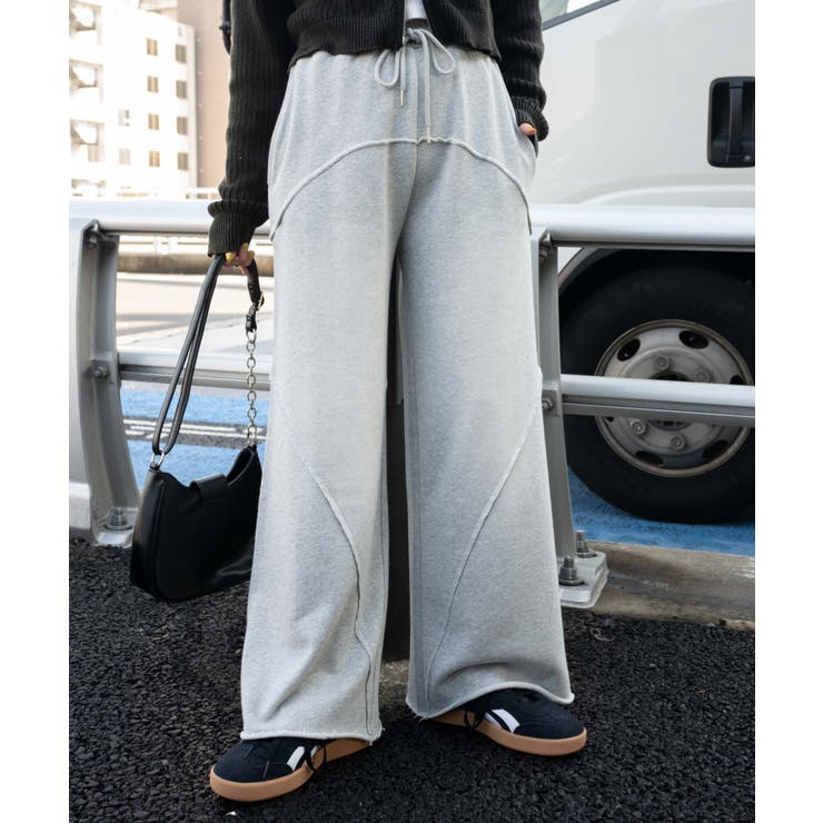 ヴィンテージウォッシュスウェットワイドパンツ | WEGO【WOMEN】 | 詳細画像1 