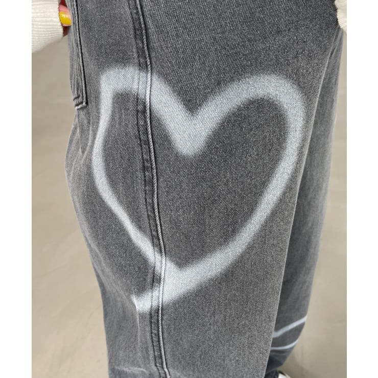 00s スプレーペイントデニムパンツ スプレーペイントストレートデニムパンツ[品番：WG010093038