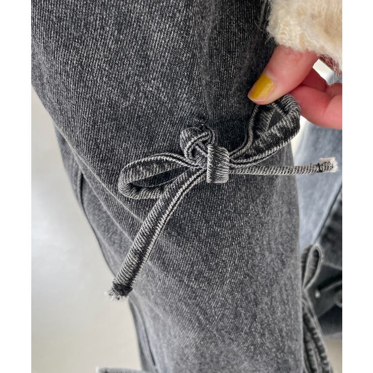 リボンストレートデニムパンツ[品番：WG010093039]｜WEGO【WOMEN