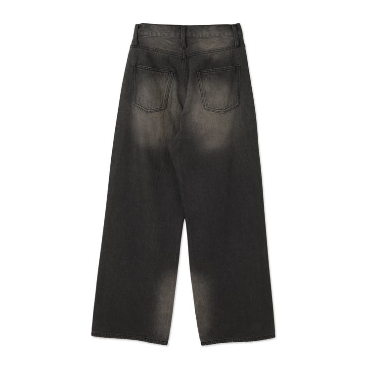 ラインストーンストレートデニムパンツ[品番：WG010093040]｜WEGO