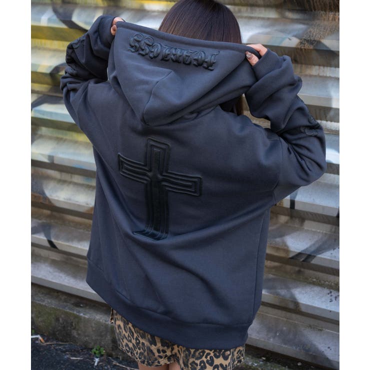 グラフィック裏起毛ZIPビッグパーカー[品番：WG010093067]｜WEGO