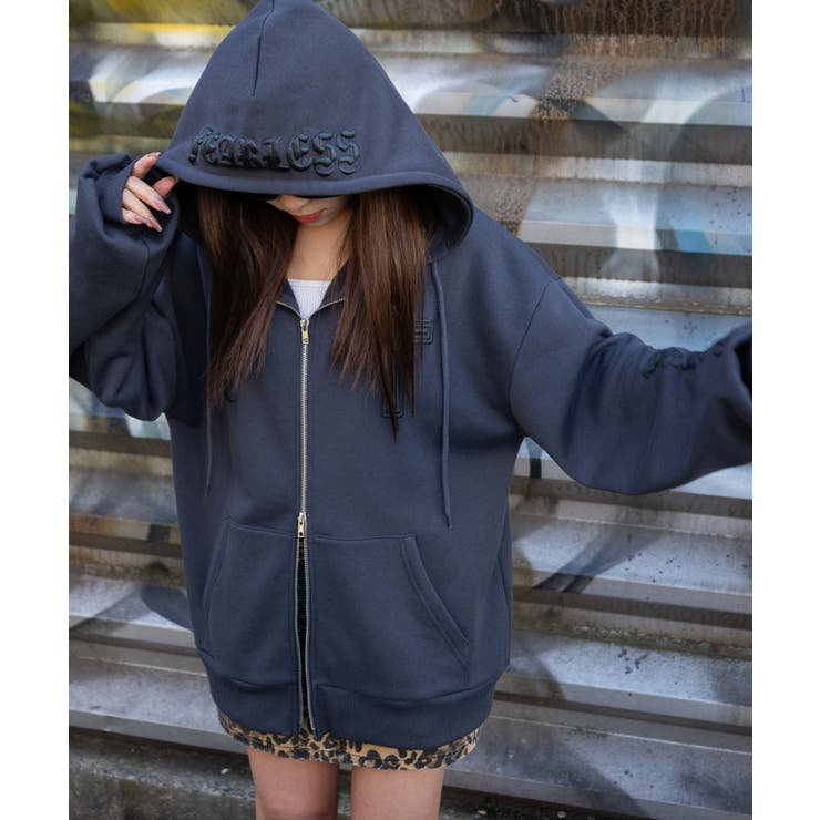 グラフィック裏起毛ZIPビッグパーカー[品番：WG010093067]｜WEGO【WOMEN】（ウィゴー）のレディースファッション通販｜SHOPLIST（ショップリスト）
