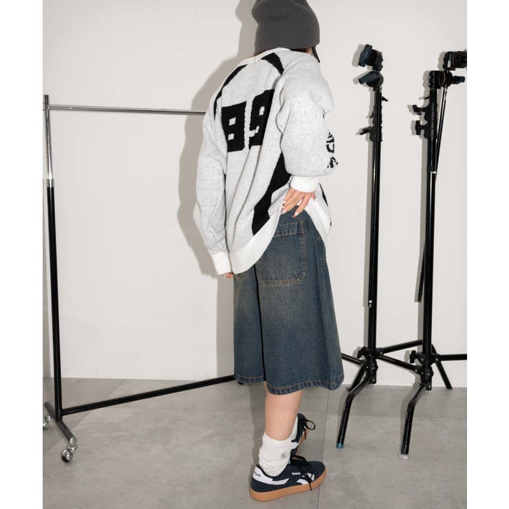 配色スポーツグラフィックフラッフィーニットプルオーバー | WEGO【WOMEN】 | 詳細画像10 