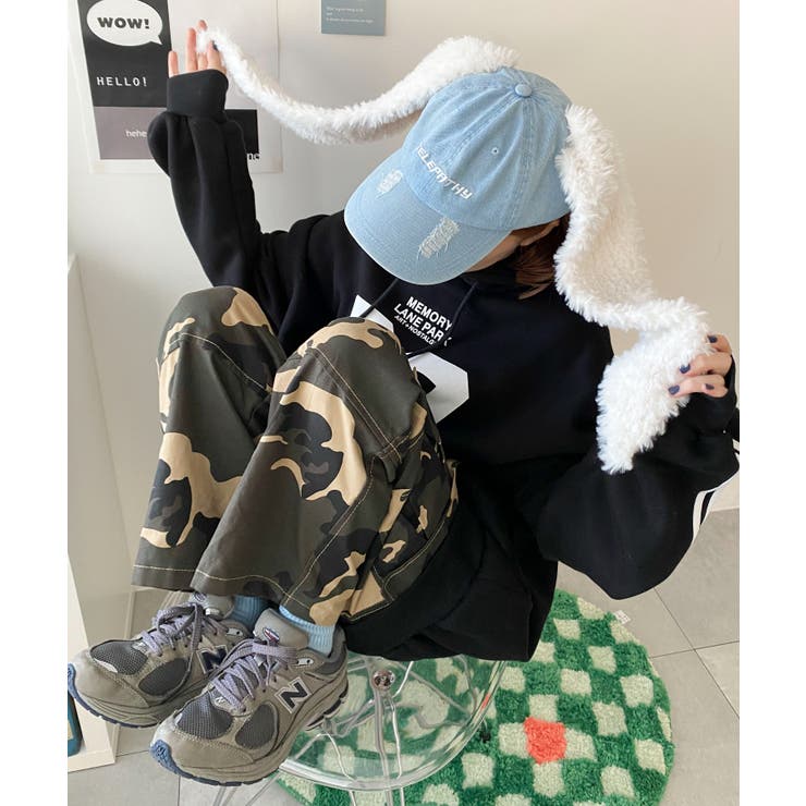 モコモコウサミミデニムキャップ | WEGO【MEN】 | 詳細画像3 