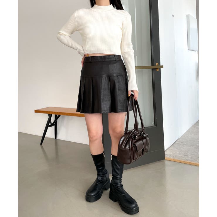 リブハイネックショートニット | WEGO【WOMEN】 | 詳細画像2 