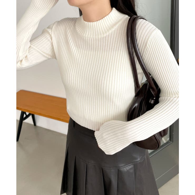 リブハイネックショートニット | WEGO【WOMEN】 | 詳細画像8 