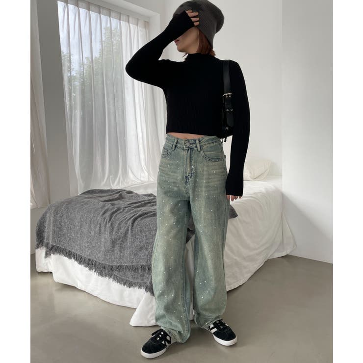 リブハイネックショートニット | WEGO【WOMEN】 | 詳細画像15 