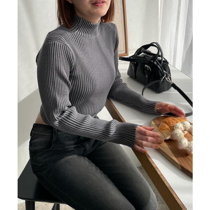 リブハイネックショートニット | WEGO【WOMEN】 | 詳細画像21 