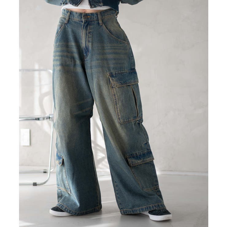 ヴィンテージウォッシュバギーカーゴパンツ | WEGO【WOMEN】 | 詳細画像8 