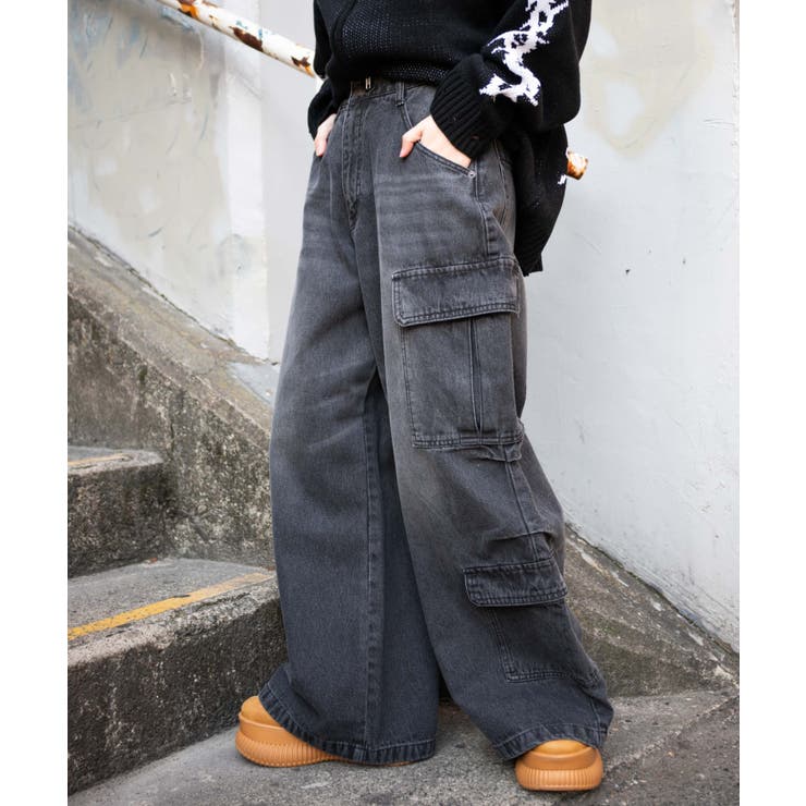 ヴィンテージウォッシュバギーカーゴパンツ | WEGO【WOMEN】 | 詳細画像13 
