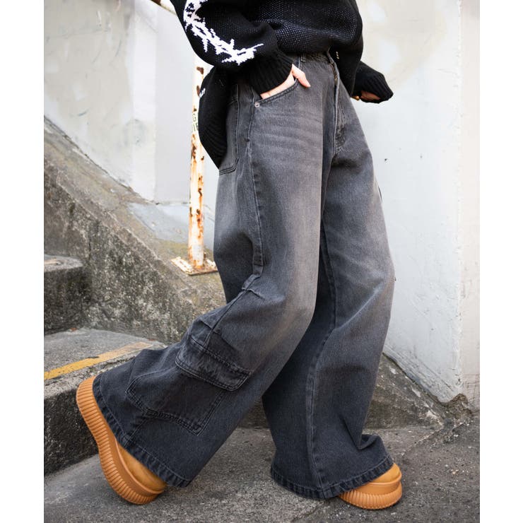 ヴィンテージウォッシュバギーカーゴパンツ | WEGO【WOMEN】 | 詳細画像14 
