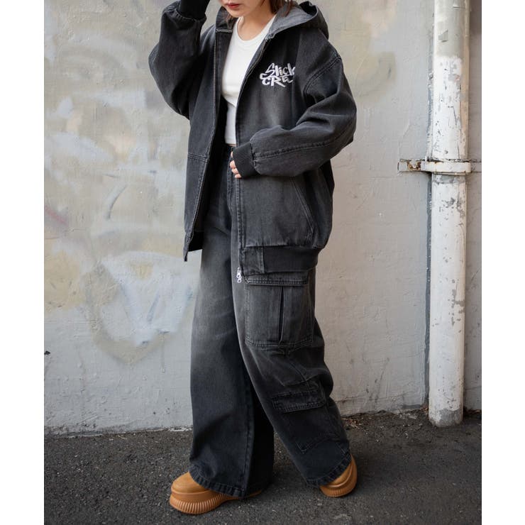ヴィンテージウォッシュバギーカーゴパンツ | WEGO【WOMEN】 | 詳細画像16 