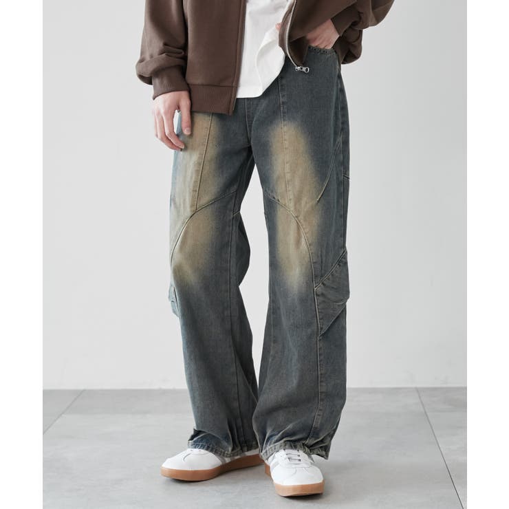 ウォッシュデニムカーゴパンツ | WEGO【MEN】 | 詳細画像1 