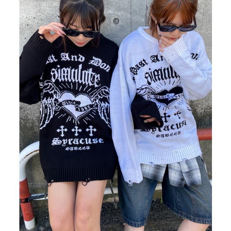 ウイングハートダメージニット | WEGO【WOMEN】 | 詳細画像4 