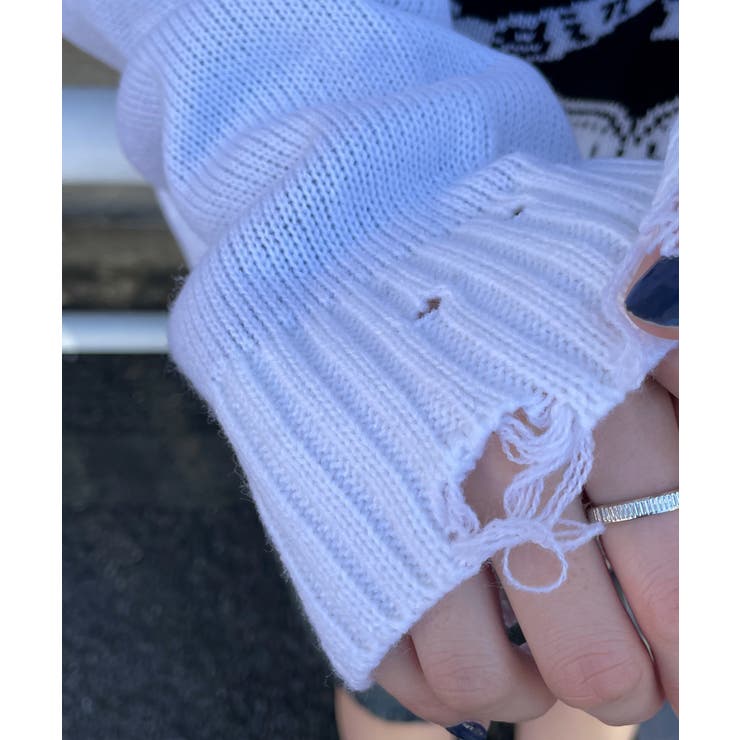 ウイングハートダメージニット | WEGO【WOMEN】 | 詳細画像7 