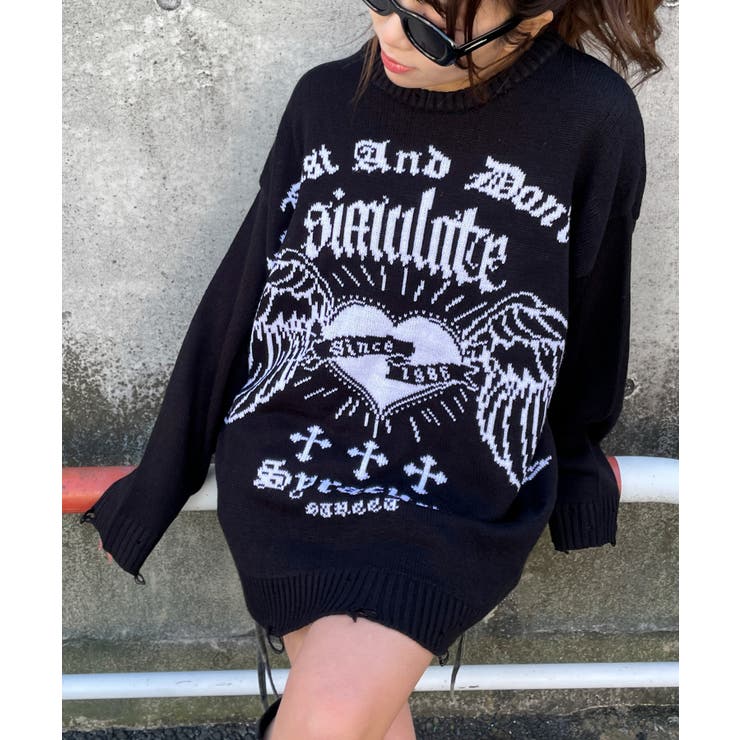 ウイングハートダメージニット | WEGO【WOMEN】 | 詳細画像15 