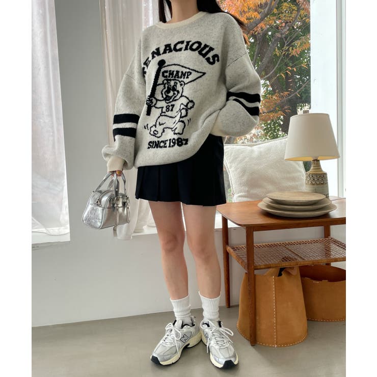 ファニーグラフィックフラッフィーニットプルオーバー | WEGO【WOMEN】 | 詳細画像3 