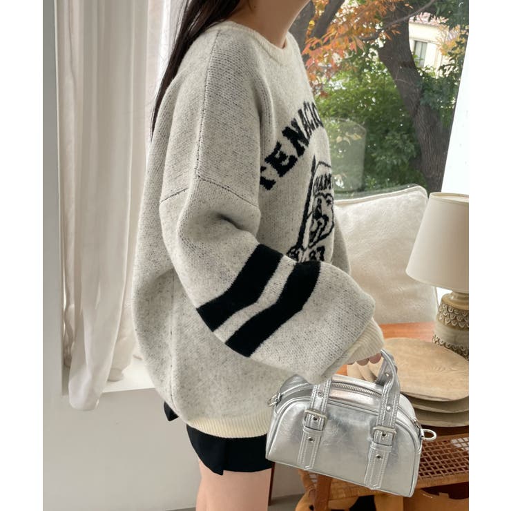 ファニーグラフィックフラッフィーニットプルオーバー | WEGO【WOMEN】 | 詳細画像14 