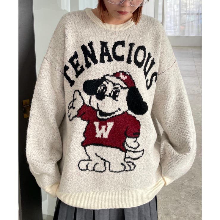 ファニーグラフィックフラッフィーニットプルオーバー | WEGO【WOMEN】 | 詳細画像20 