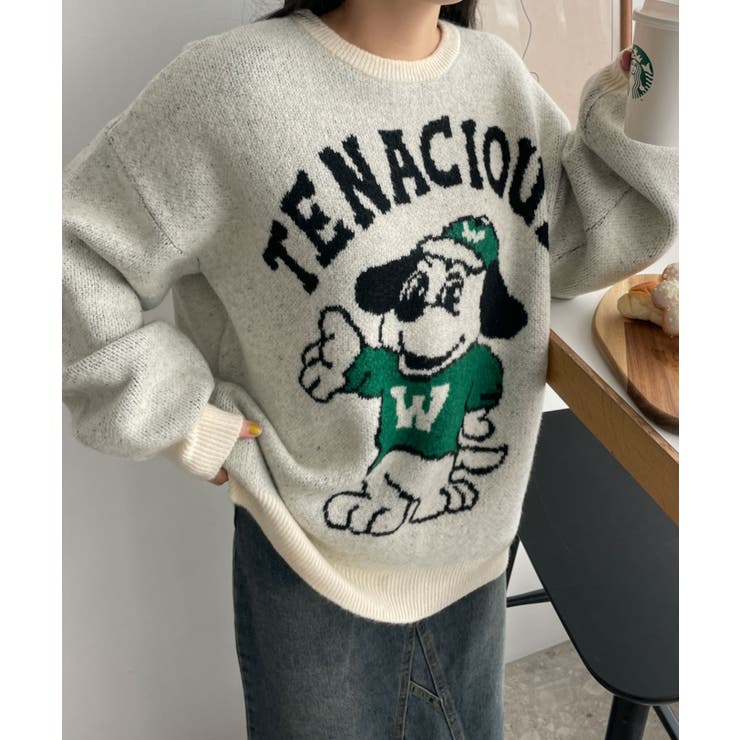 ファニーグラフィックフラッフィーニットプルオーバー | WEGO【WOMEN】 | 詳細画像23 