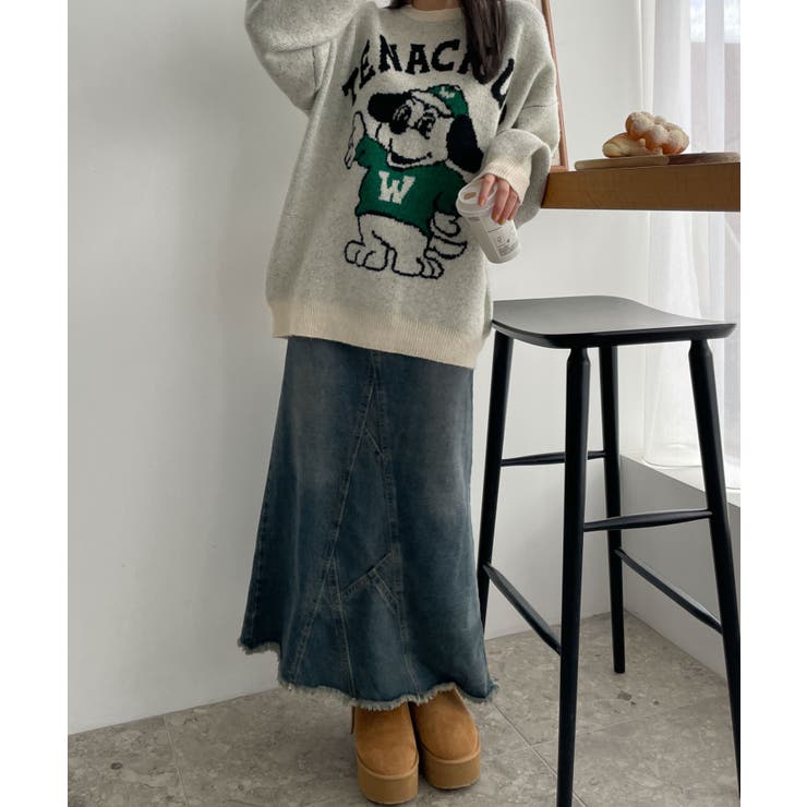 ファニーグラフィックフラッフィーニットプルオーバー | WEGO【WOMEN】 | 詳細画像26 