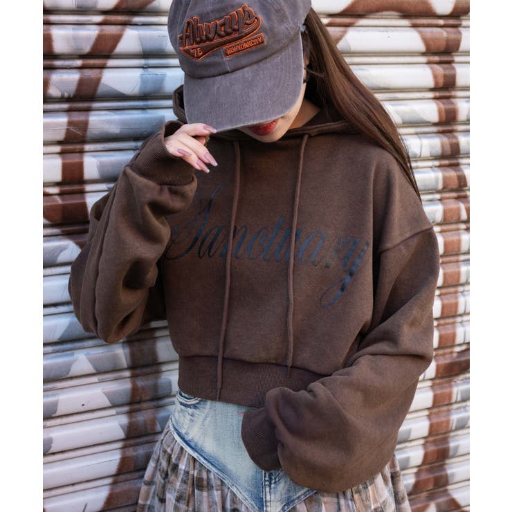 エンジェルプリントショートプルパーカー[品番：WG010093148]｜WEGO