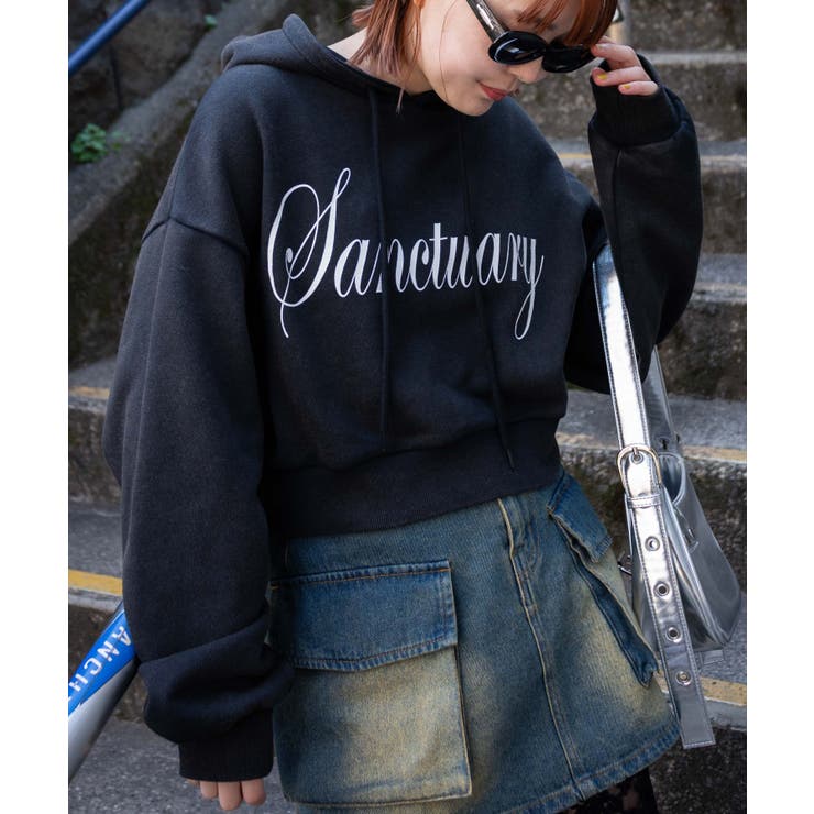 エンジェルプリントショートプルパーカー[品番：WG010093148]｜WEGO