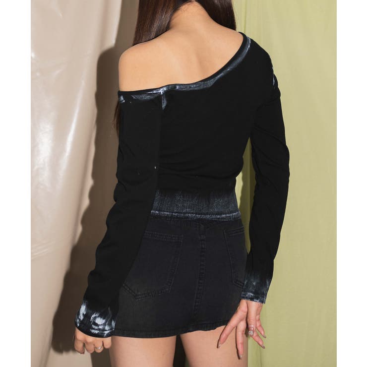 ワンショルダーグラフィックロンT | WEGO【WOMEN】 | 詳細画像10 