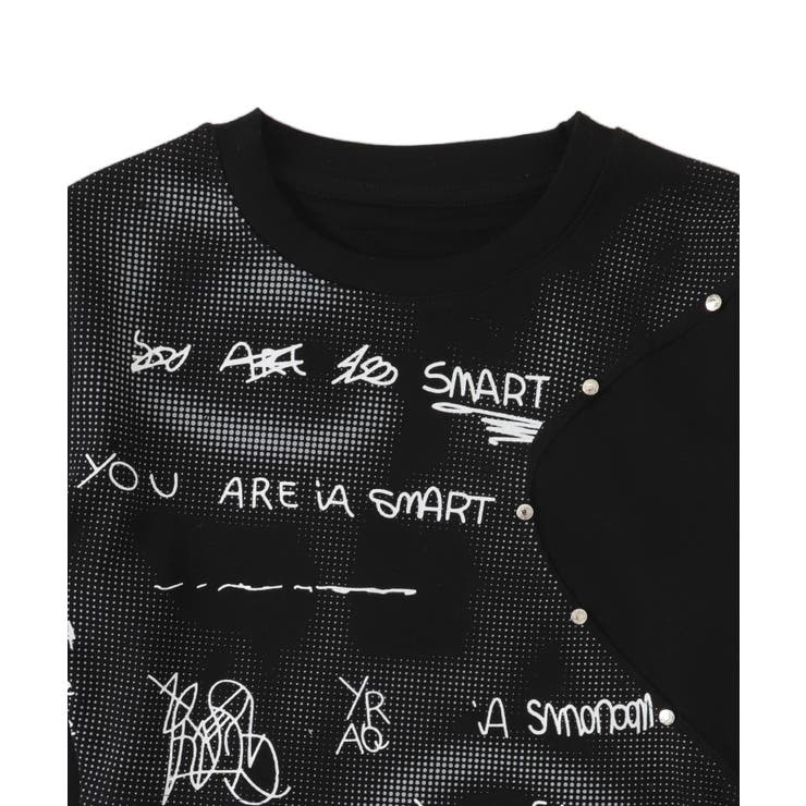 切替デザインレタリングトップス[品番：WG010093164]｜WEGO