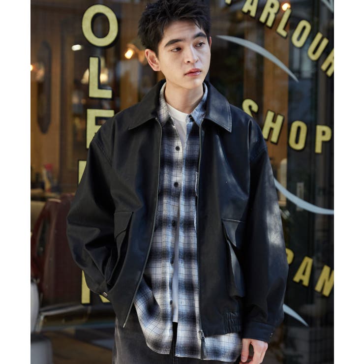 PUダブルZIPフライトジャケット[品番：WG010093172]｜WEGO【MEN】（ウィゴー ）のメンズファッション通販｜SHOPLIST（ショップリスト）